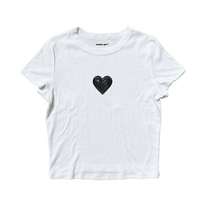 Black Balloon Heart Baby Tee Coquette Aesthetic Graphic Tee - Etsy