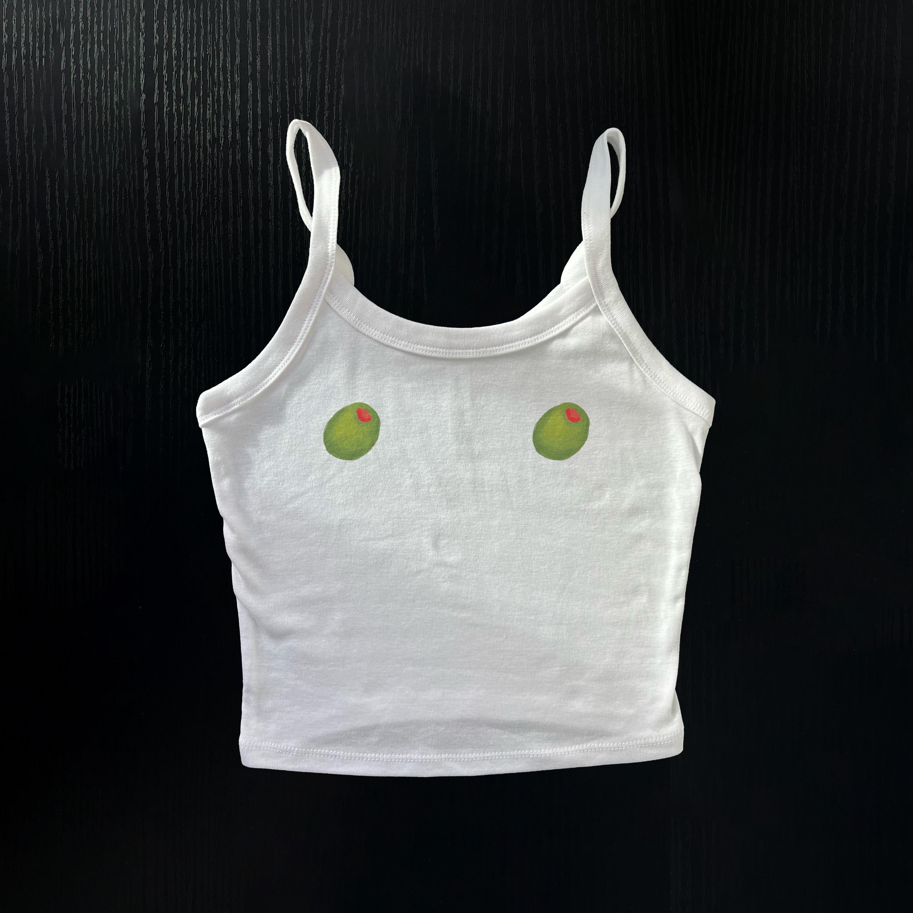 Customizable Dirty Martini Tank Top | Olive Nips Tank | Dirty