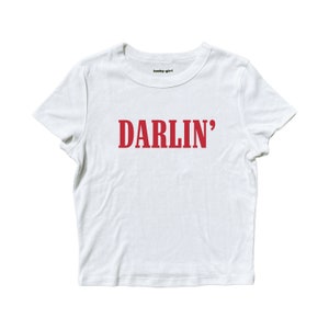 Darlin' Baby Tee | Country Concert Cropped Graphic Tee image 3