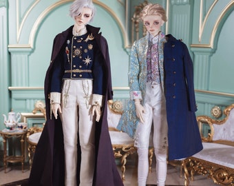 Ludwig II and The Swan Knight 1/3SD17ID75 1/4BJD boy Fashion  Clothes Suits  Outfit Cloak  Accessories Coat Gentleman UncleMSD HID