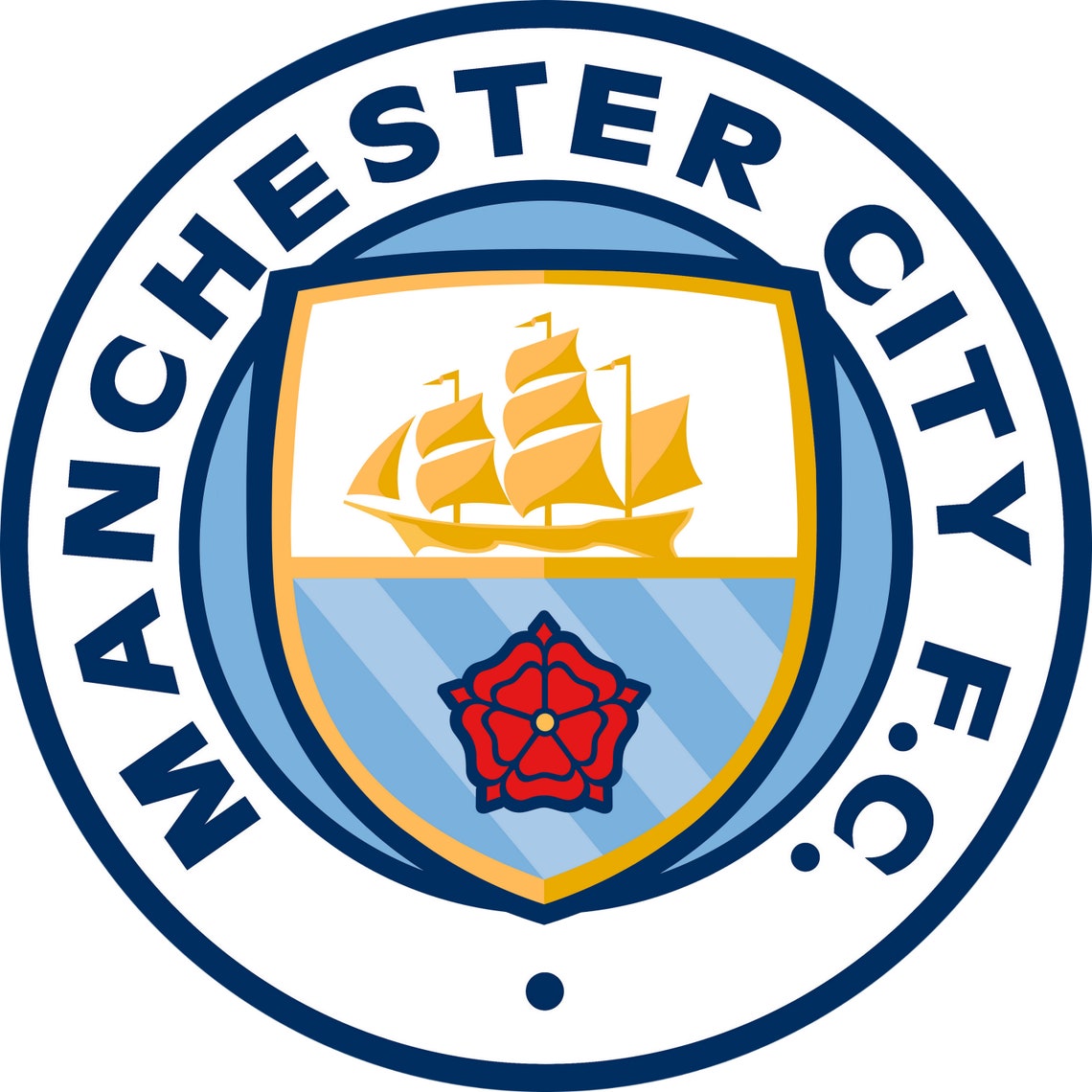 Manchester City FC Logo SVG Etsy
