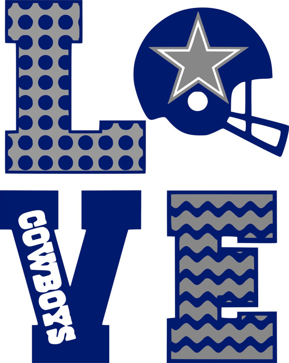 Dallas Cowboys Logo SVG Etsy