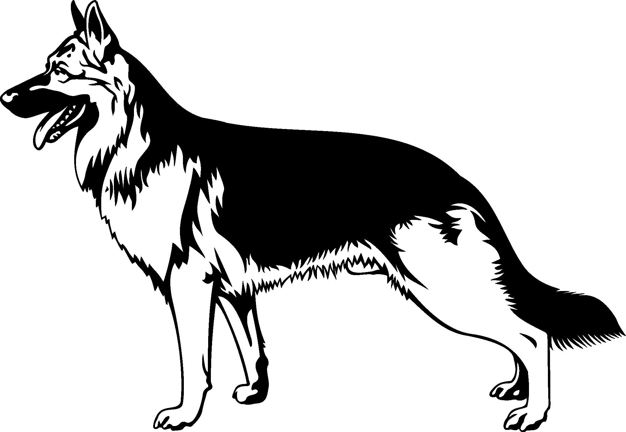German Shepherd Dog SVG | Etsy