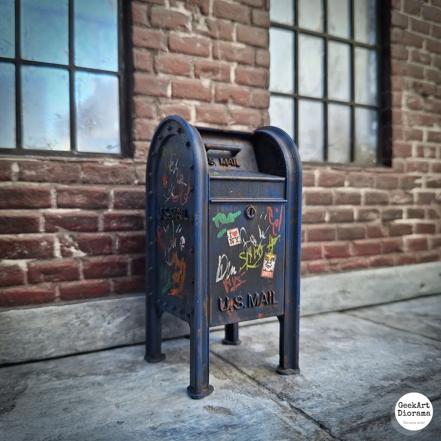 1/12 Scale USPS MAILBOX Diorama Props, Accessory for Action Figures ...