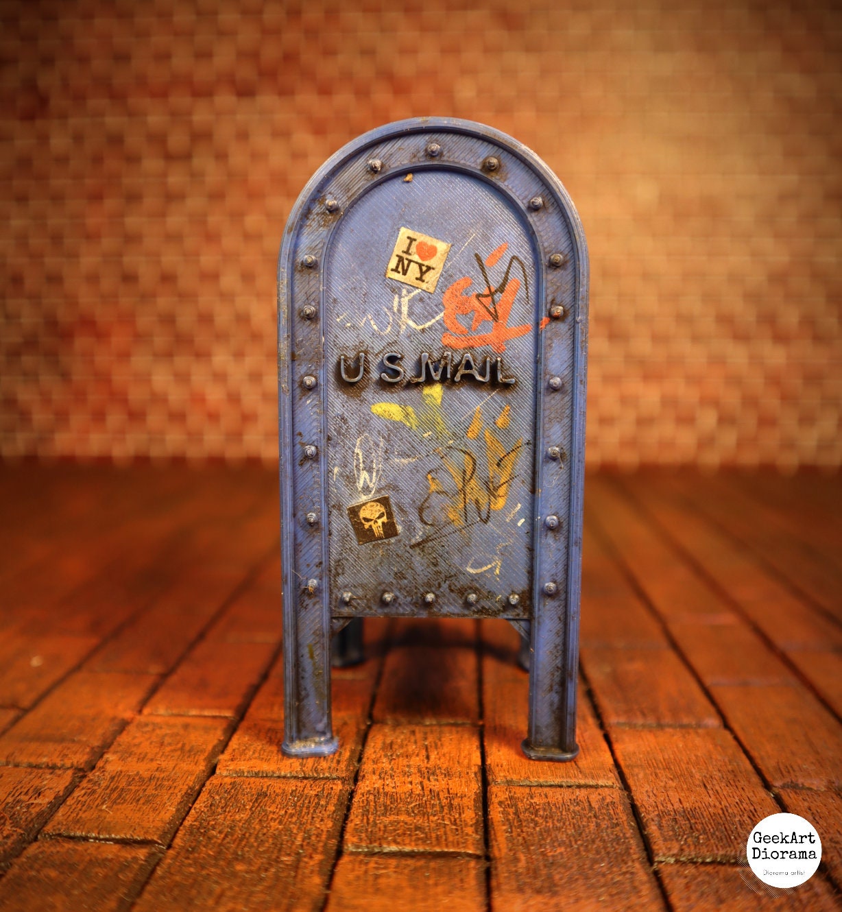 1/12 Scale USPS MAILBOX Diorama Props, Accessory for Action Figures ...