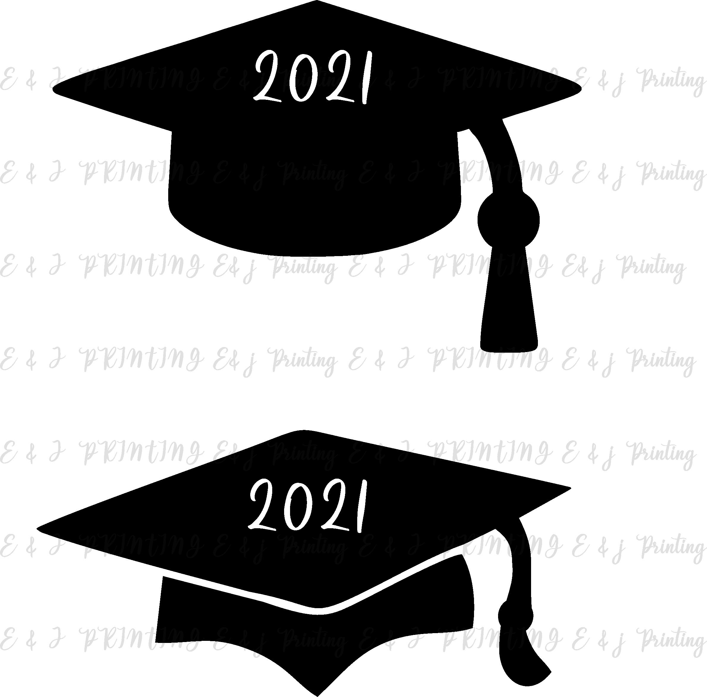 Graduation cap 2021 PNG Graduation hat 2021 Clip art Etsy