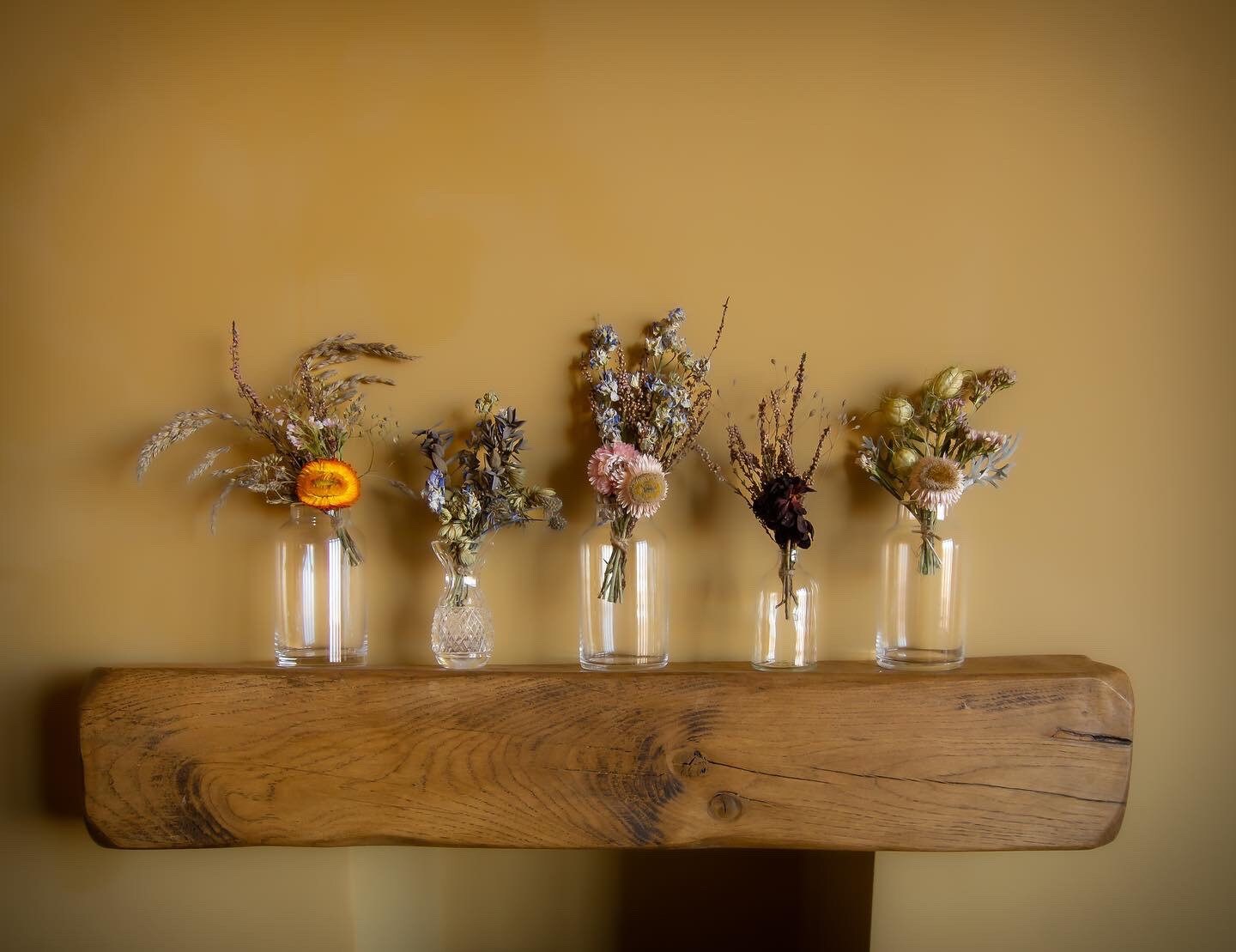 Daisy and Eucalyptus Wildflower Spray, Rustic Centerpiece Vase