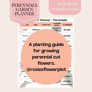 Schnittblumenplaner, Pflanzanleitung, Gartenplaner, Blumenratgeber, Pflanzenplaner, Blumenplaner, Digitaler Gartenplaner