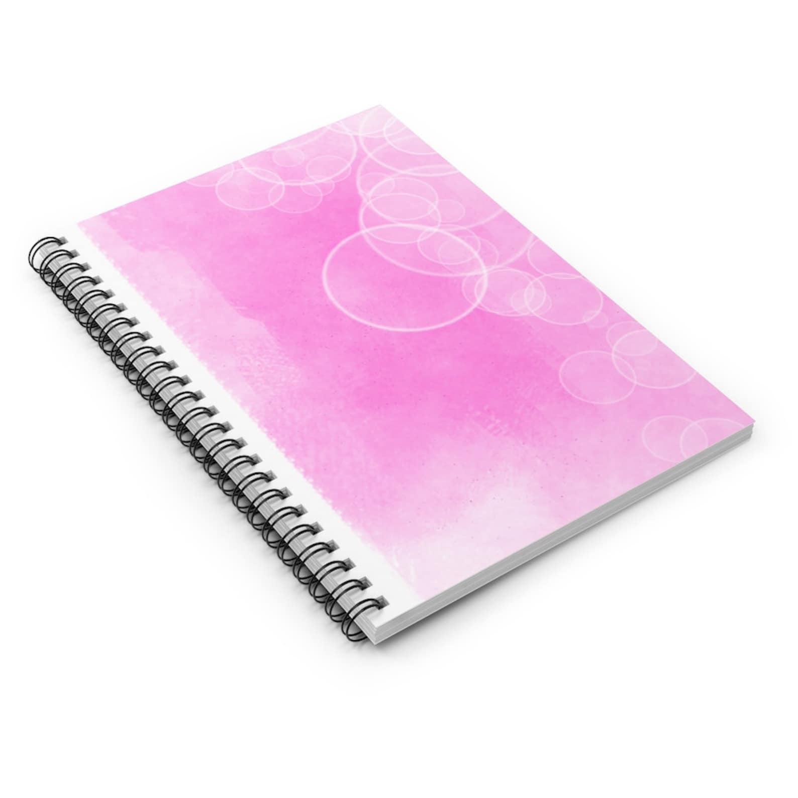 Pink design Notebook. Abstract and Pink colour Spiral Notebook Etsy