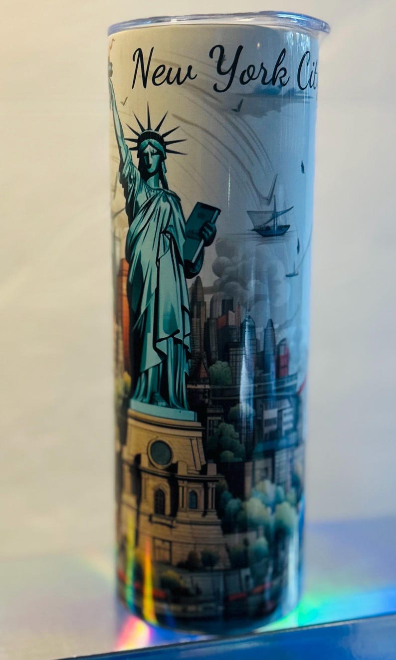 3D New York City Tumbler, Personalized Insulated Travel Mug bild 4