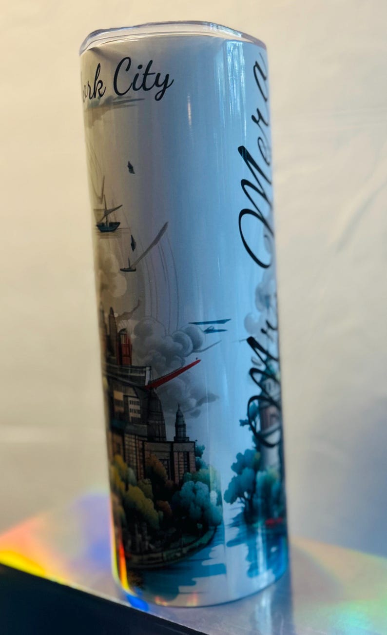 3D New York City Tumbler, Personalized Insulated Travel Mug bild 6