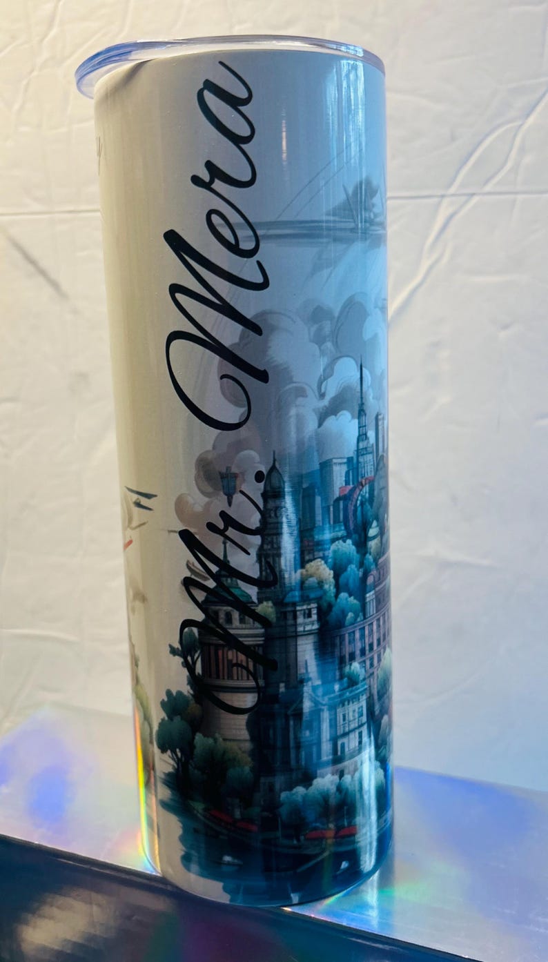 3D New York City Tumbler, Personalized Insulated Travel Mug bild 9