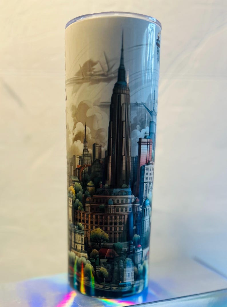 3D New York City Tumbler, Personalized Insulated Travel Mug bild 5