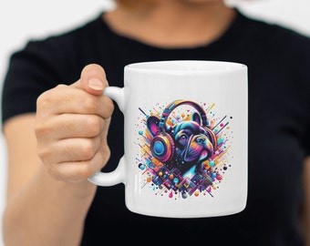 Tazza personalizzata con bulldog francese: tazza da caffè con ritratto di animale domestico personalizzato