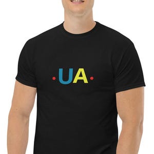 T-shirt with the flag of Ukraine | UA Men T-shirt | Ukrainian T-shirt | Ukrainian symbols
