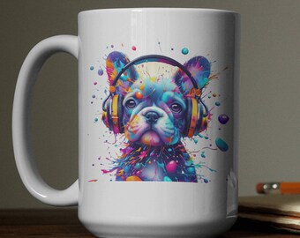 Tazza personalizzata con bulldog francese: tazza da caffè con ritratto di animale domestico personalizzato