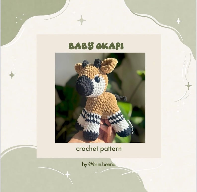 Crochet Okapi Digital Pattern Only - Etsy UK