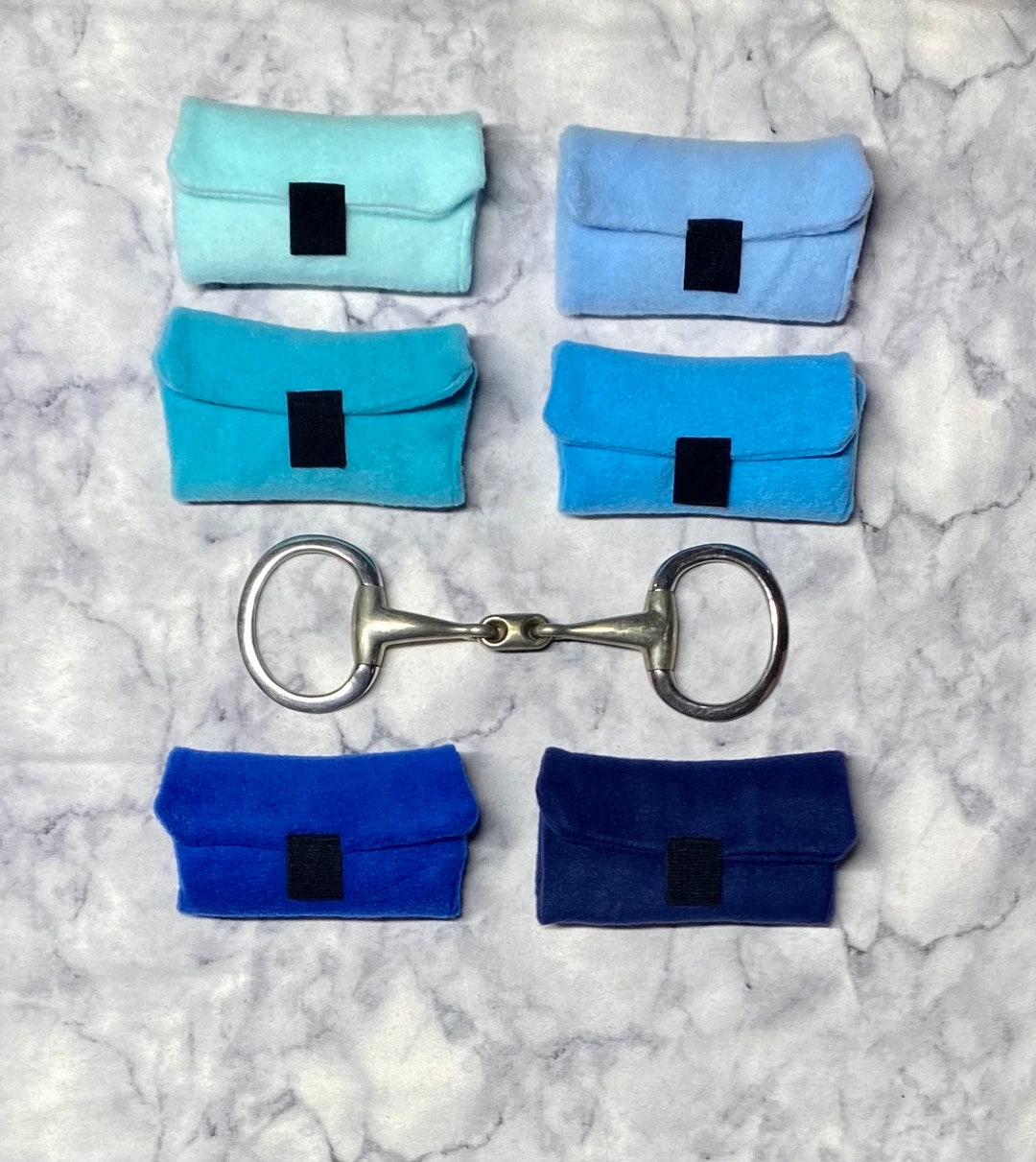 Reusable Horse Bit Warmer blue Solid Colors Fleece Etsy
