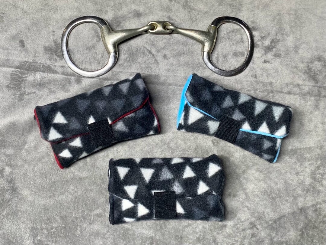 Reusable Horse Bit Warmer B&W Triangles Different Colors Etsy
