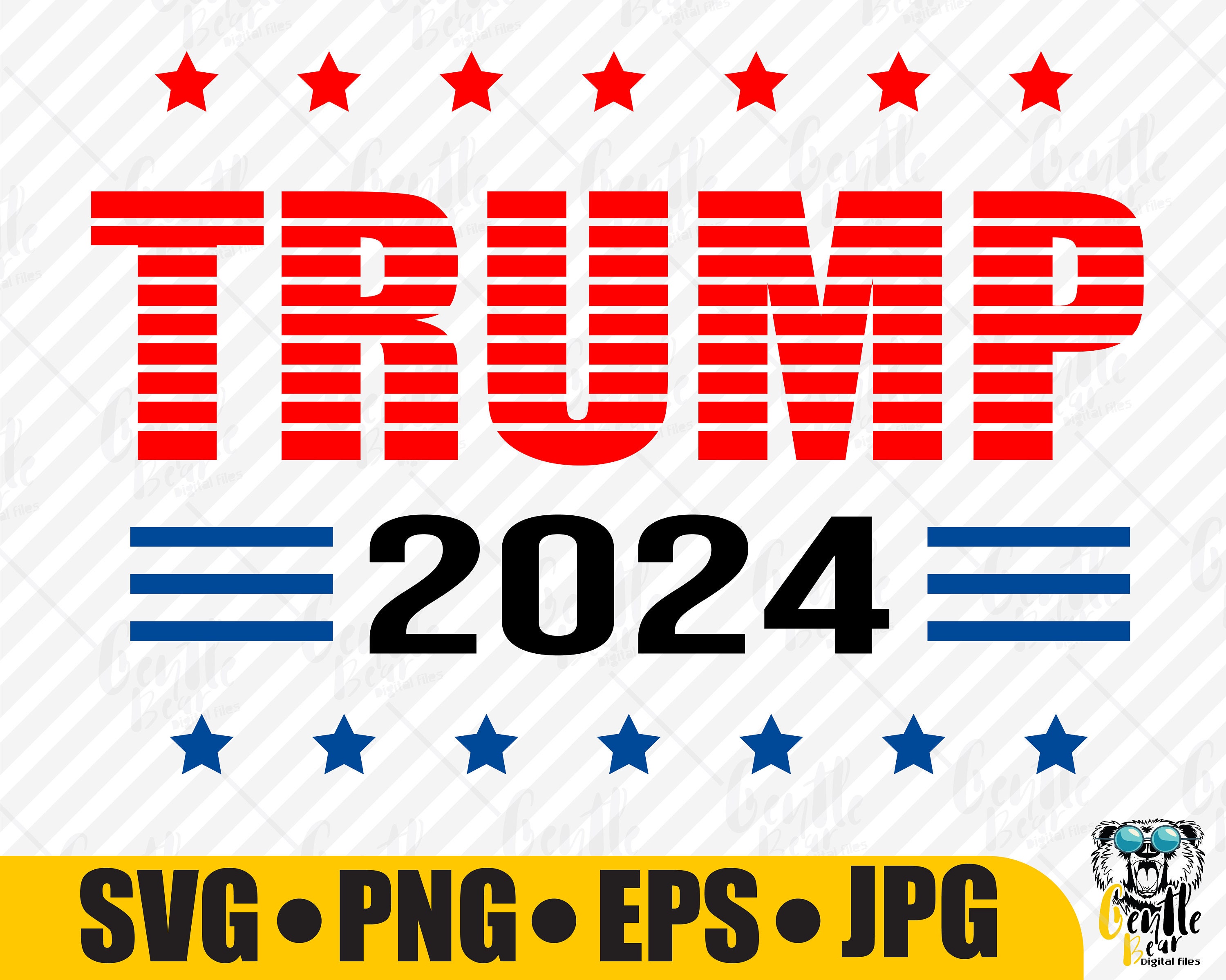 TRUMP 2024 svg png jpeg eps Donald Trump 2024 SVG Trump Etsy.de