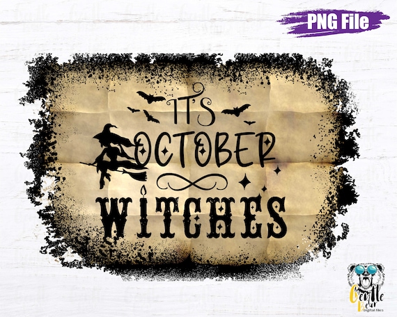 It’s October Witches PNG Fall Png Halloween Png Witch | Etsy