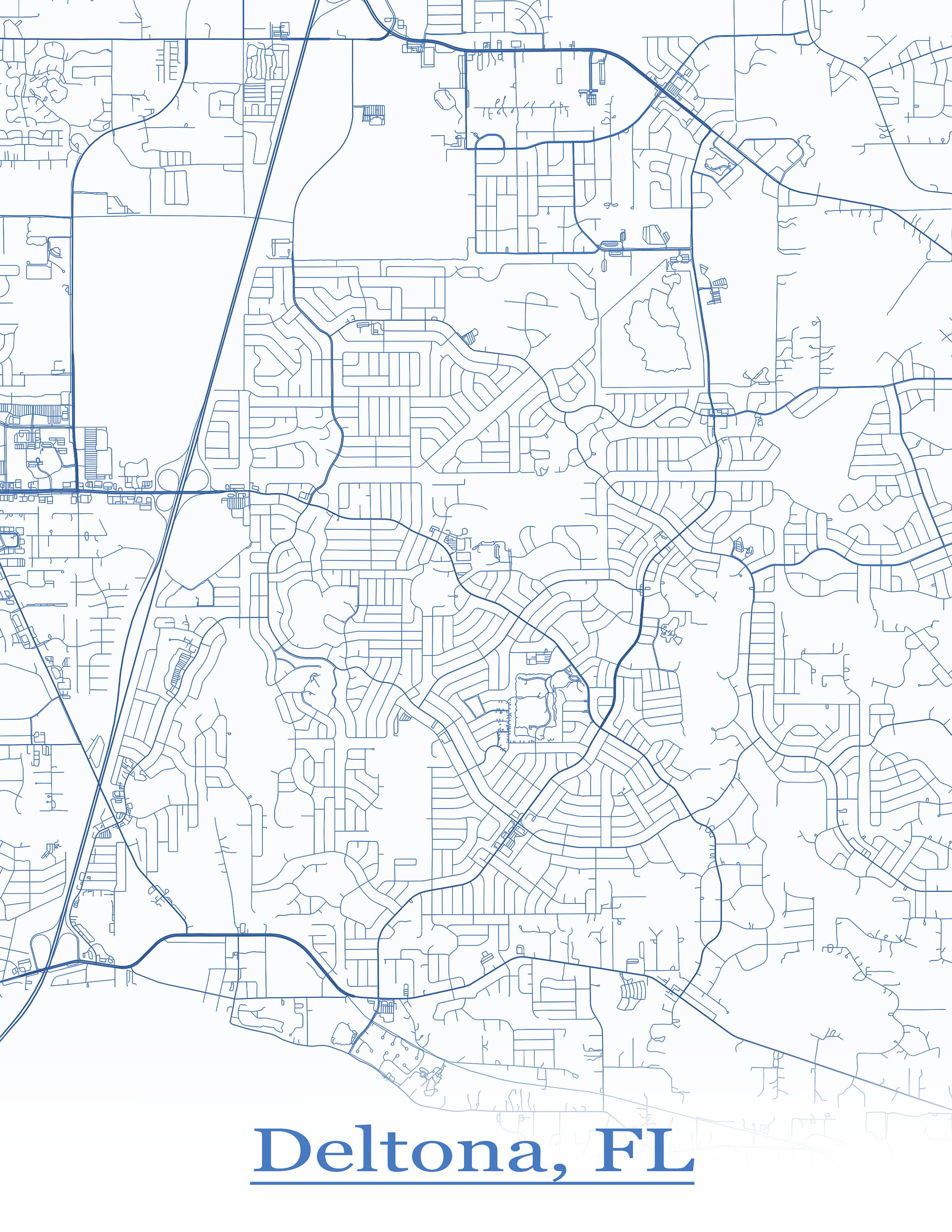 Northern Map Of Deltona Florida - Il Fullxfull.2851824969 6art 