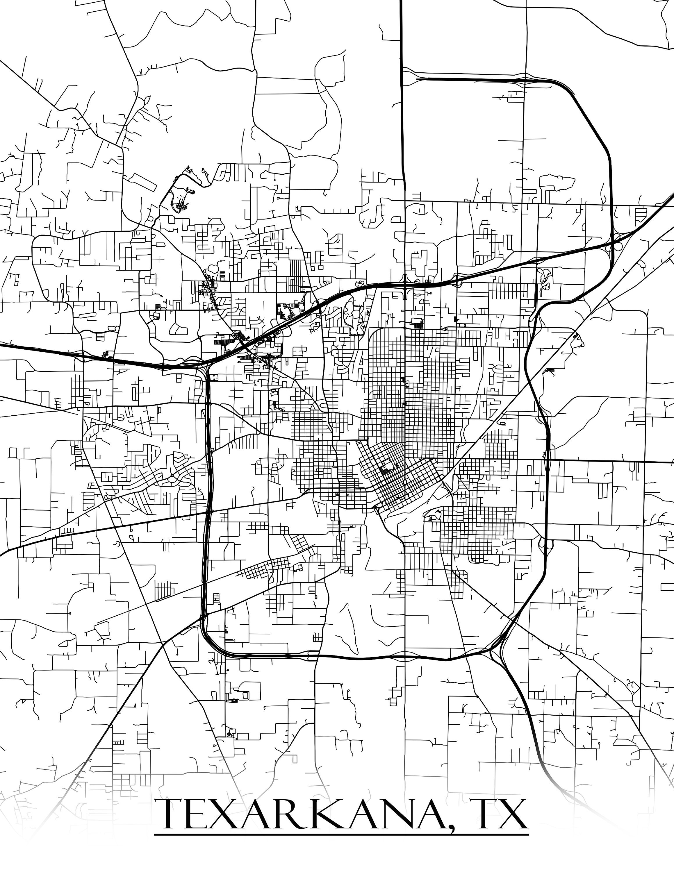 Texarkana City Map