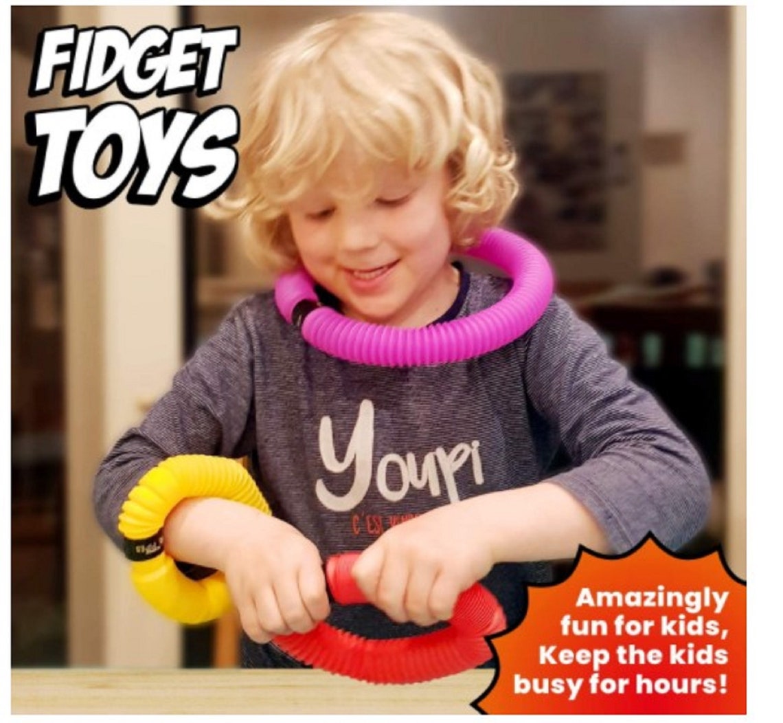 Tubes Sensory Toys Fine Motor Skills Toddler Toys Fidget Etsy