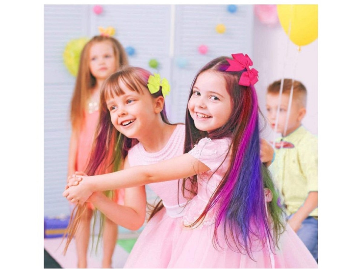 10 Color Hair Chalk for Girls Kids Temporary Bright Hair Etsy