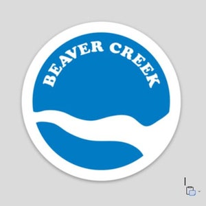 Kayak sticker - RiverStamp - BEAVER CREEK
