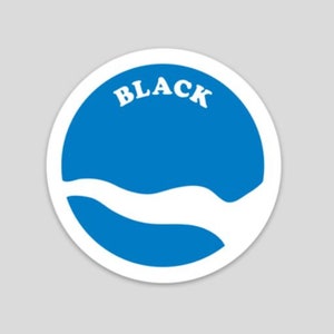 Kayak sticker - RiverStamp - BLACK RIVER