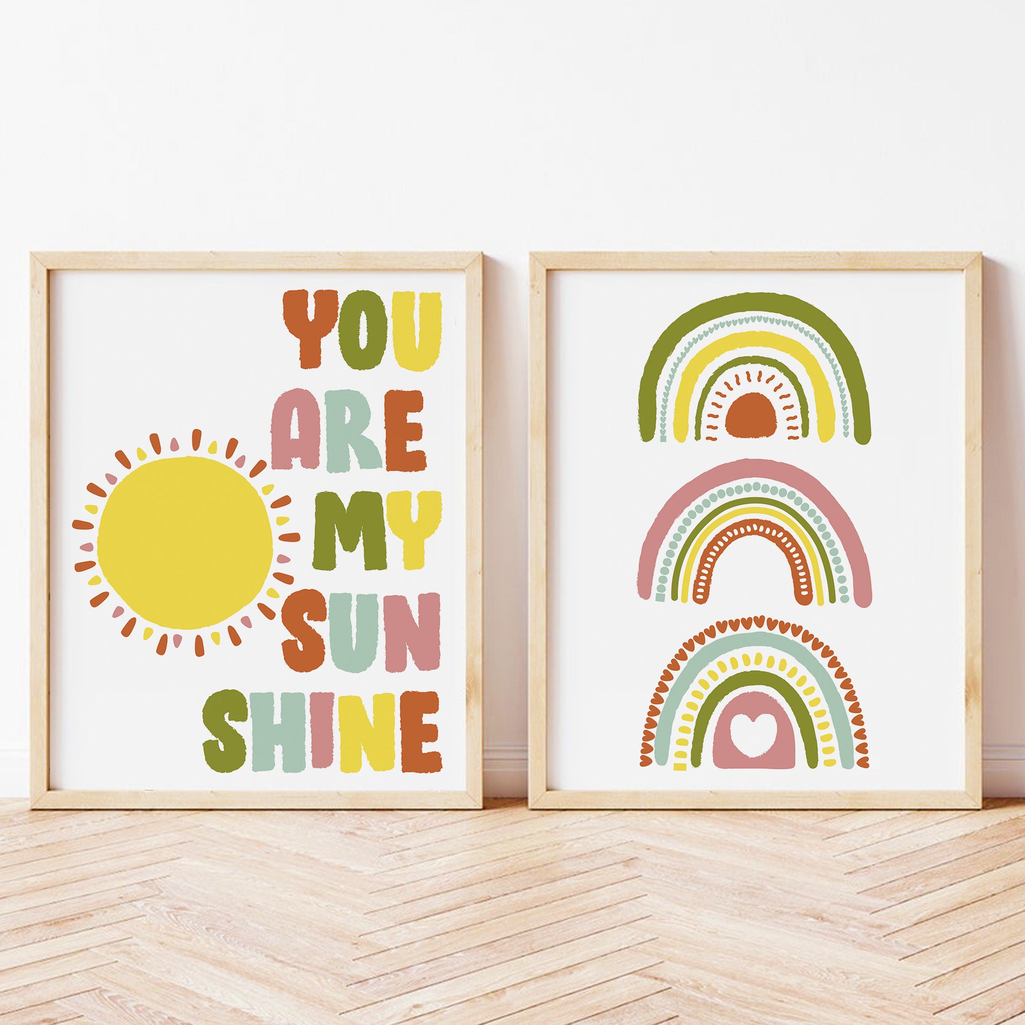 You Are My Sunshine Wall Art Print Wall Decor Boho Sunshine Etsy