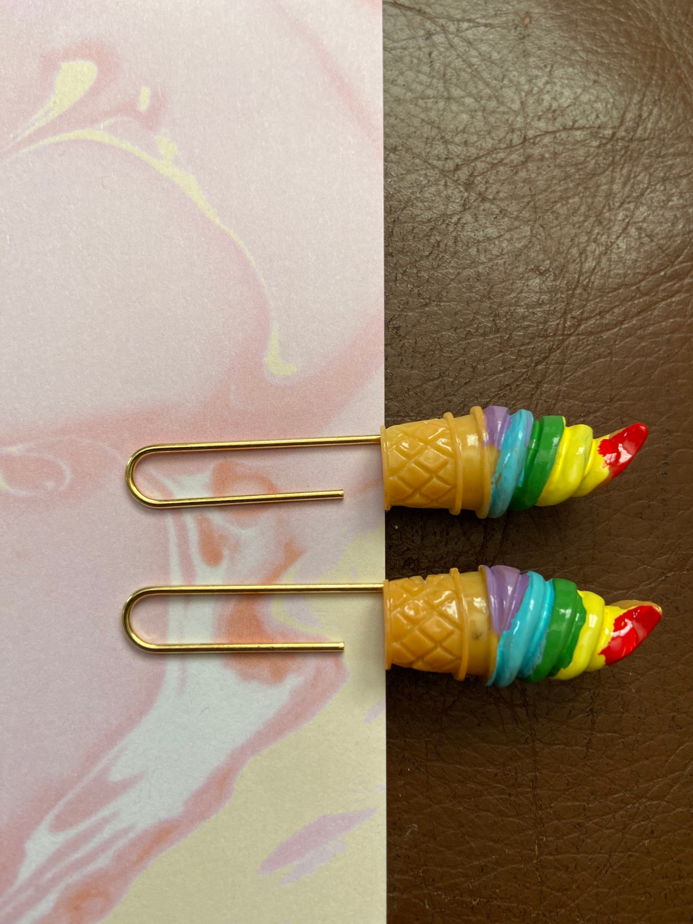 Ice Cream Planner Clips/paperclips Set of 2 for Planners Etsy UK