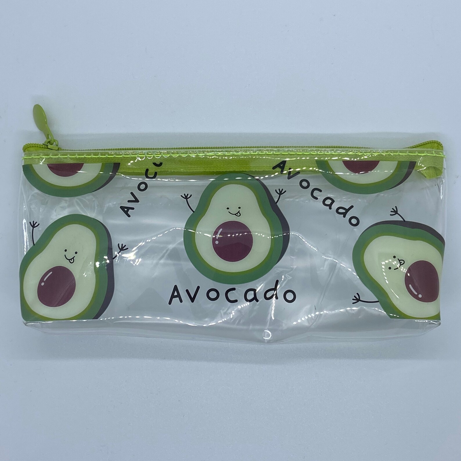 Avocado Themed Pencil Case / Pouch Transparent Zip Case / Cute Etsy UK