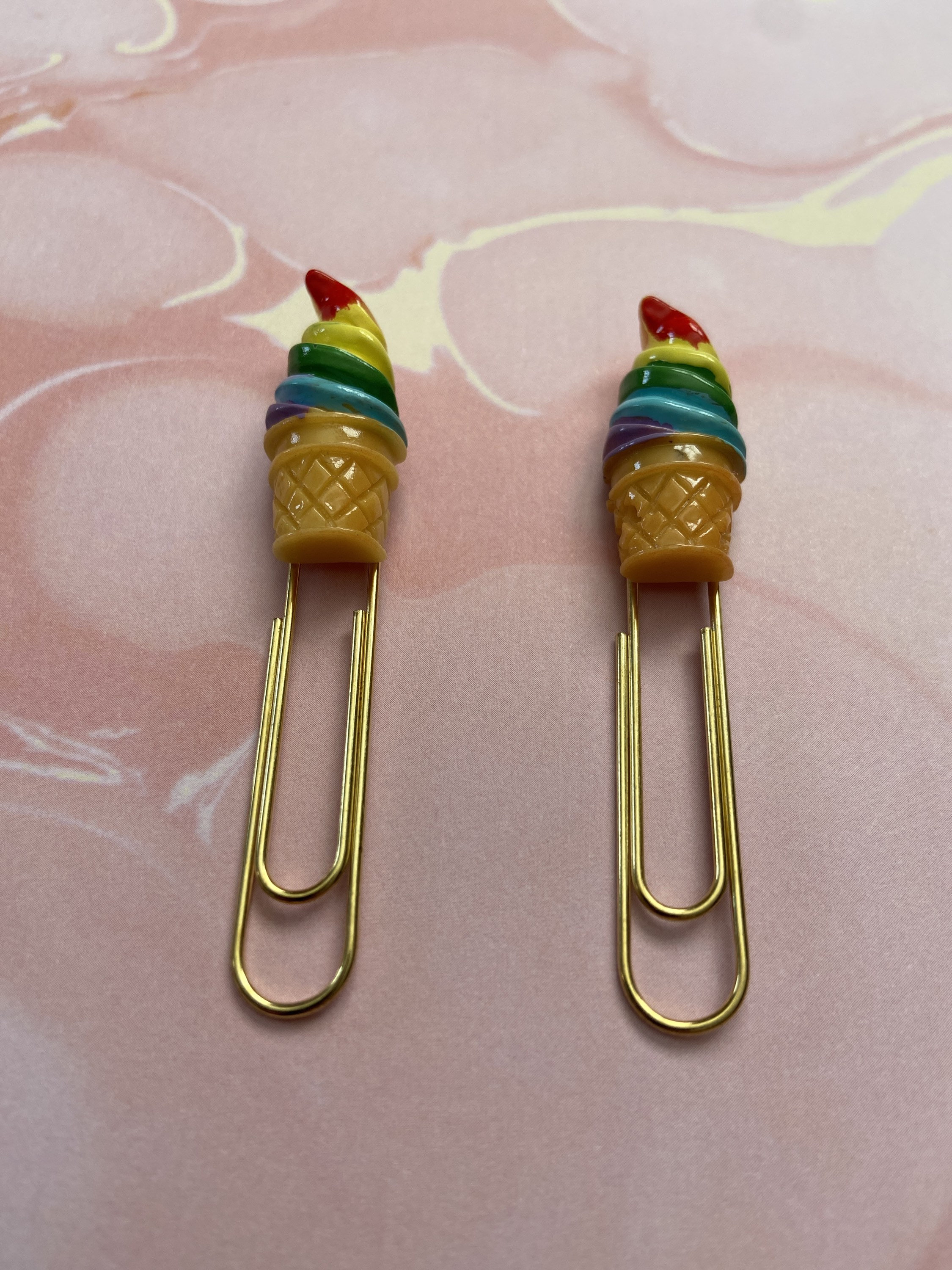 Ice Cream Planner Clips/paperclips Set of 2 for Planners Etsy UK