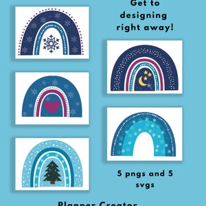 Winter Rainbows Commercial Use Graphics