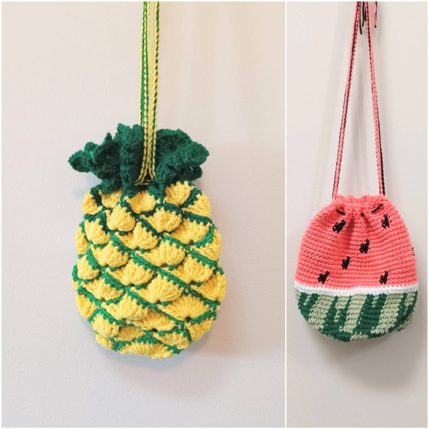 Handmade Adorable Crochet Positive Pineapple and Fine Apple-Emotional  Support Gift for family/Friends/Team-Valentines Day Gifts-Spring Gift