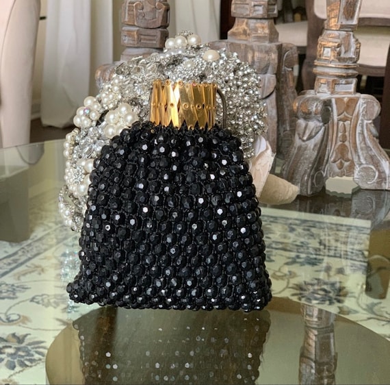 Crocheted Beaded Handbag