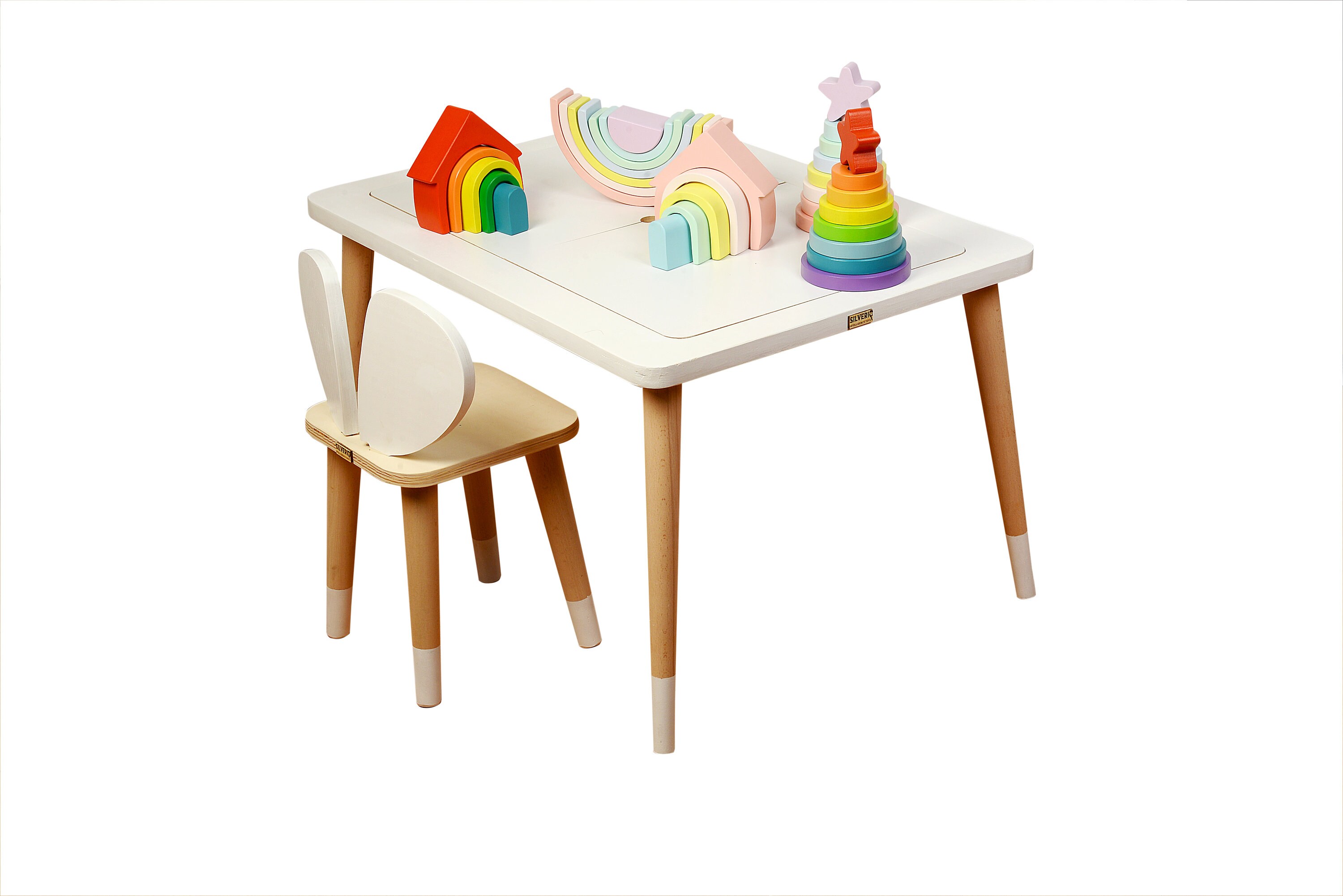 Kids Table and Chairs Toddler Table and Chairs Set Etsy