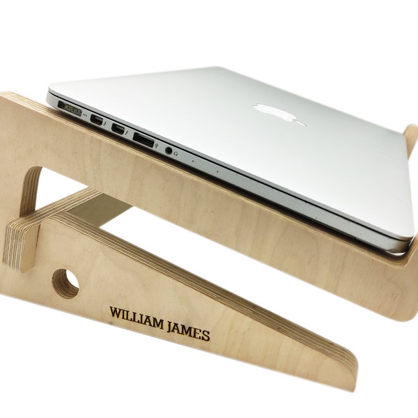 Wooden Laptop Stand Etsy