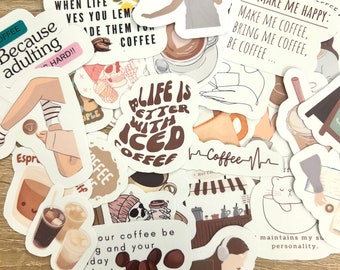 Sticker Pack- Coffee Lovers Sticker Pack