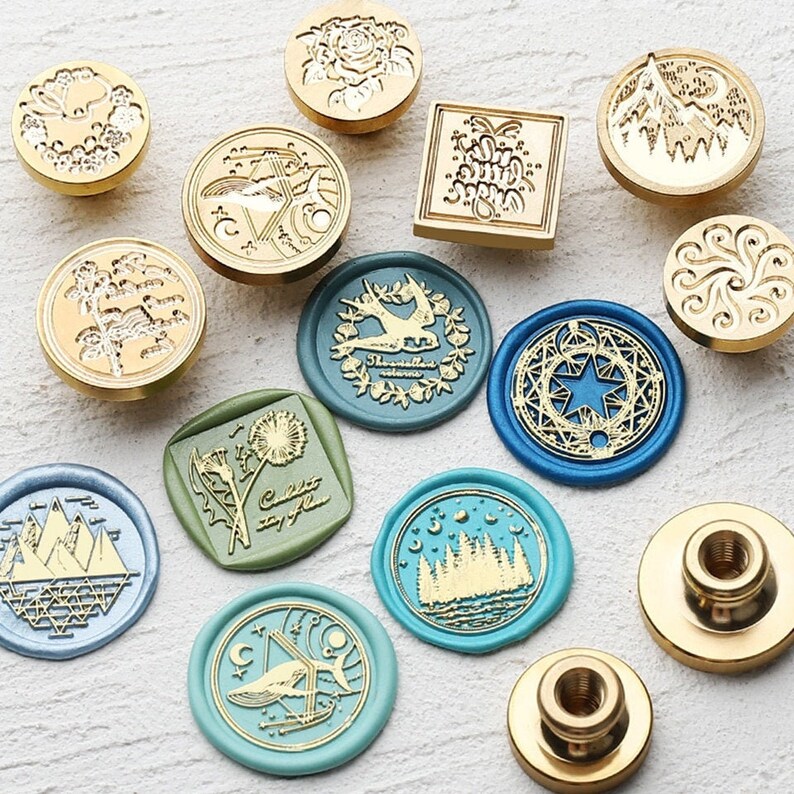 Sealing Wax Stamp Head DIY Wax Seals Designs Etsy