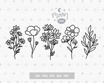 Free Free 286 Simple Wildflower Svg SVG PNG EPS DXF File