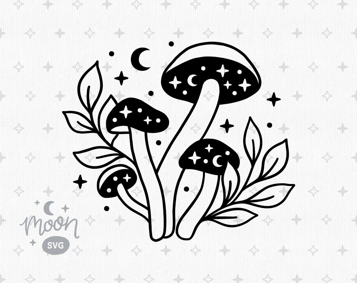 Mushroom Silhouette SVG