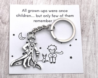Little Prince Keychain: Alloy Pendant, Book Lover Gift, Christmas Gift