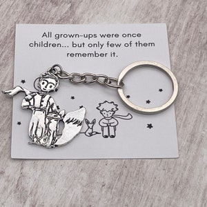 Little Prince and Fox Keychain, The Little Prince Gift, Gift for Little Prince Fans