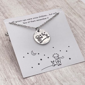 Little prince and fox necklace, The Little Prince Gift, Gift for Little Prince Fans