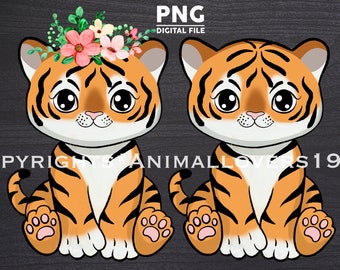 Cute Tiger Drawing - Etsy Cute Tiger Drawing - Etsy