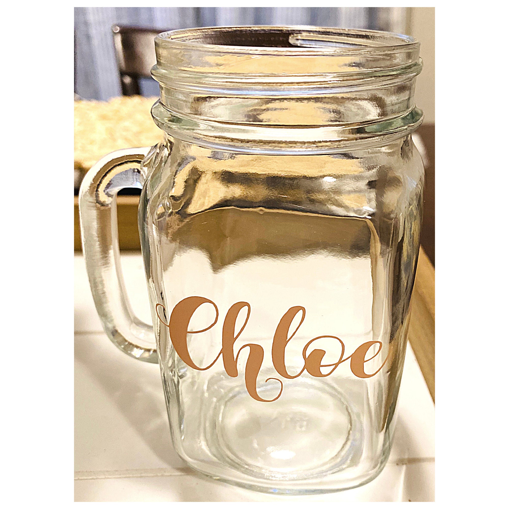 Personalized Mason Jar Etsy