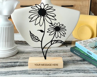 Daisy Flowers Shelf Decor bookshelf and table decoration aesthetic house gift housewarming Birthday gift